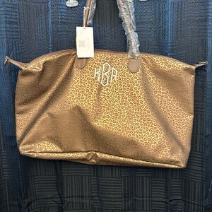 Elegant Gold Leopard Women's Tote Bag
